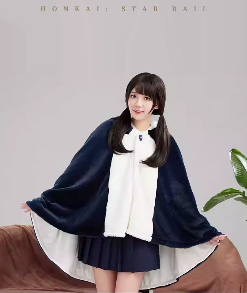 [Official Merch] HSR Pom-Pom Plush Shawl Blanket