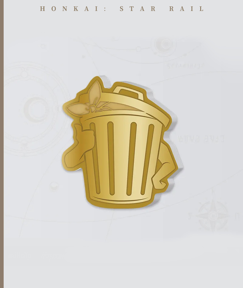 [Official Merch] HSR Lordly Trashcan Sticky Notes