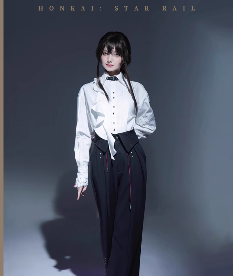 [Official Merch] HSR Kafka Impression Loose Fit Shirt