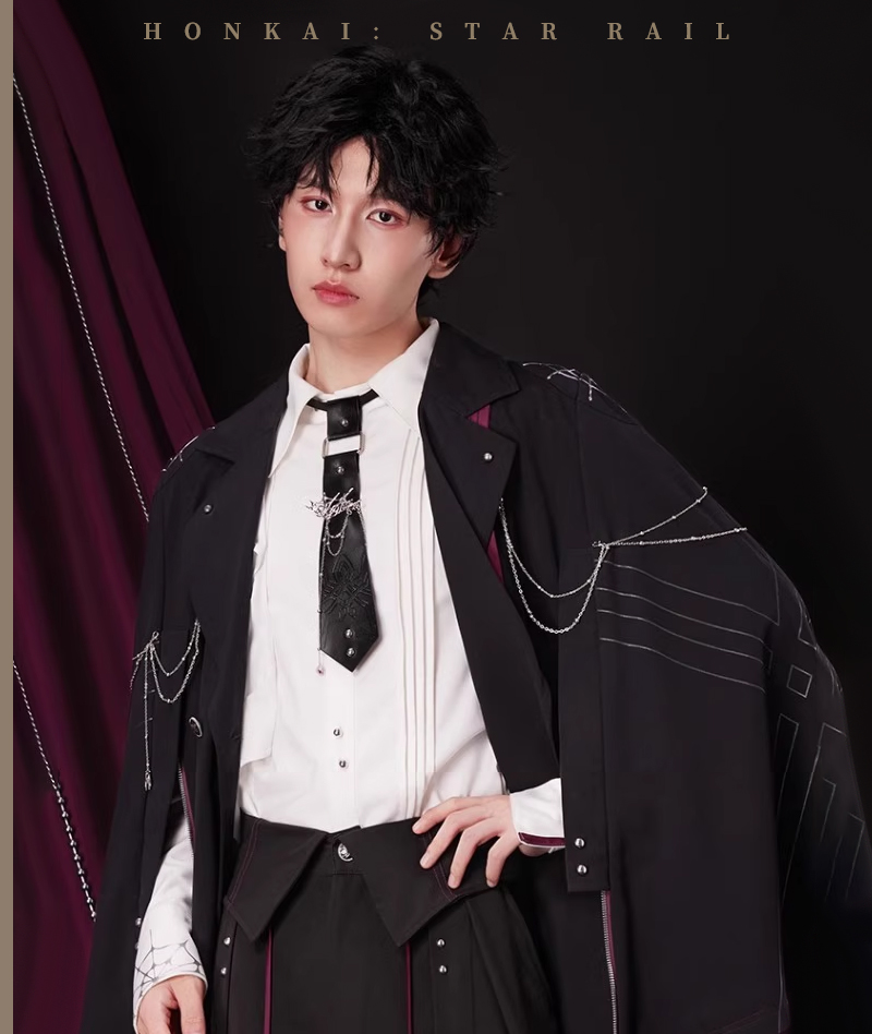 [Official Merch] HSR Kafka Impression Tie & Brooch