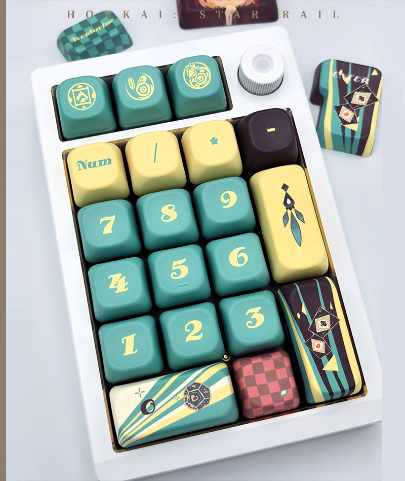 Honkai: Star Rail Aventurine Keycap Set for Mechanical Keyboards