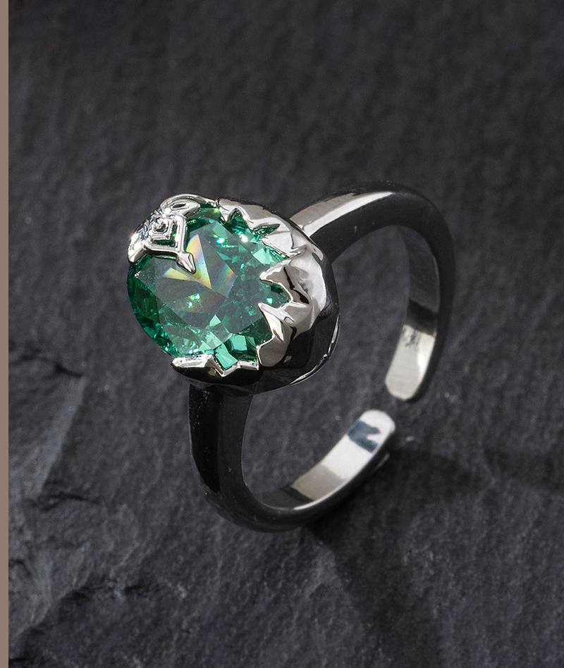 Honkai: Star Rail "The Ten Stonehearts" Aventurine & Topaz Cornerstone Ring 