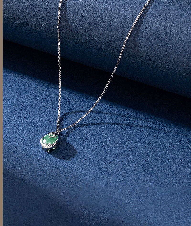 Honkai: Star Rail Aventurine Cornerstone Necklace & Ring