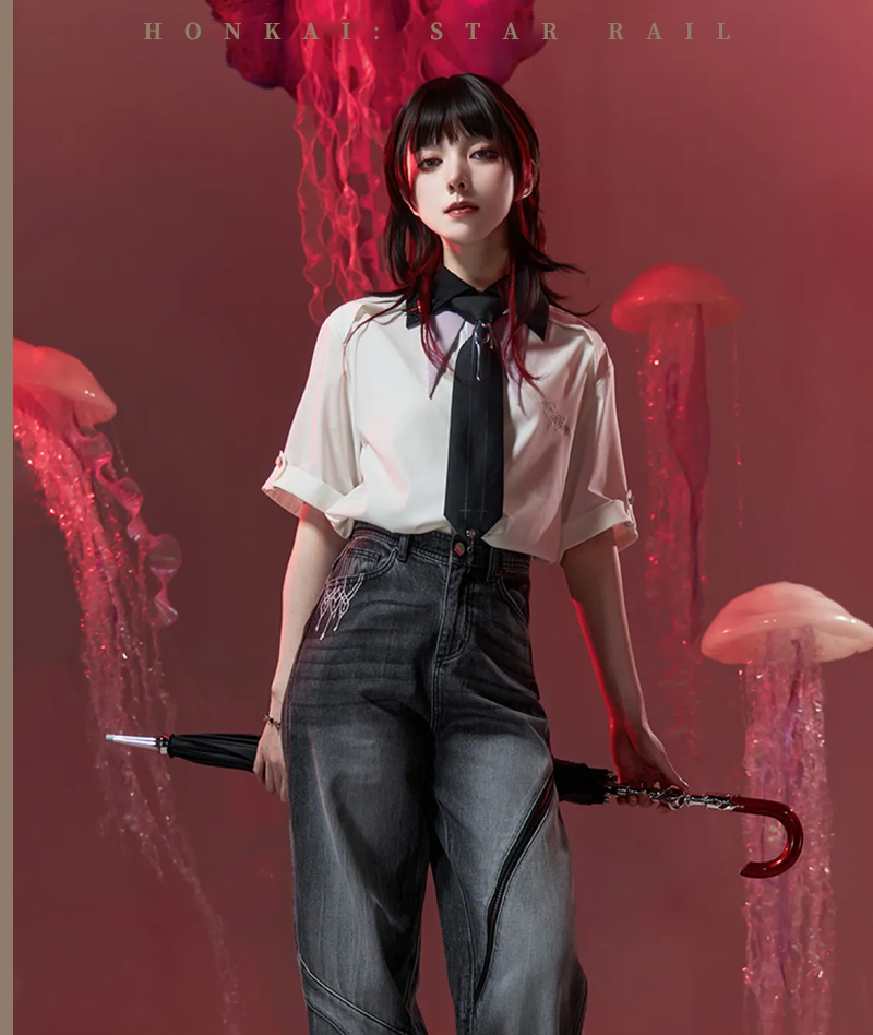 [Official Merch] HSR Evernight Impression Short-Sleeve Shirt