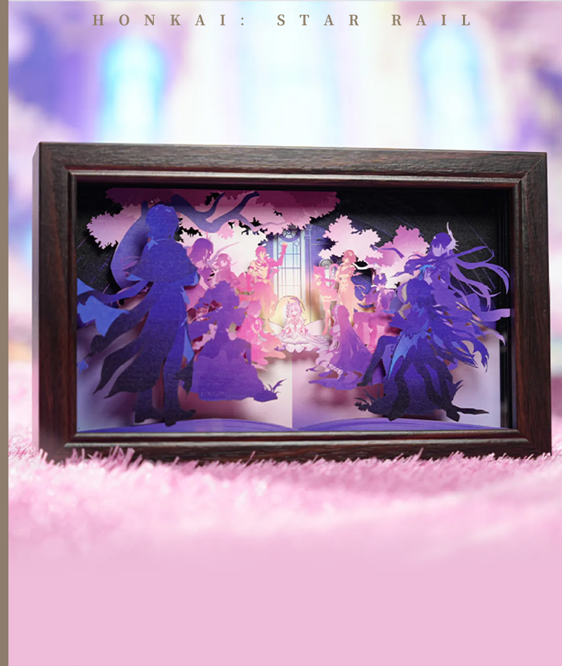 [Official Merch] HSR "Memories of Journeying Together" Paper Carving Lamp