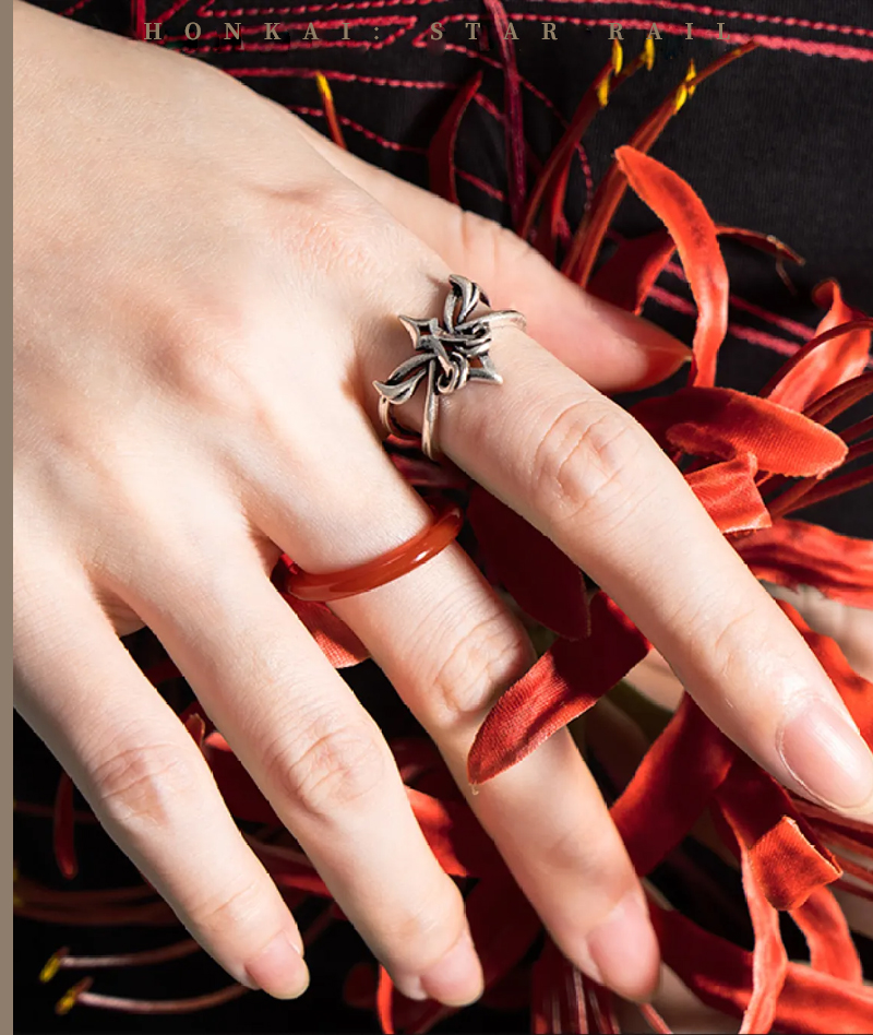 313-[Copy][Official Merch] HSR Aventurine Impression Ring Set