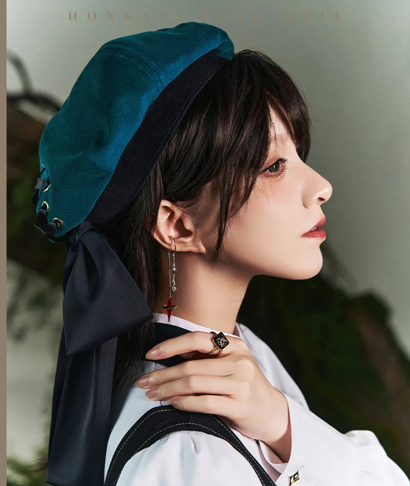 469-[Copy][Official Merch] HSR March 7th Impression Clothing Beret