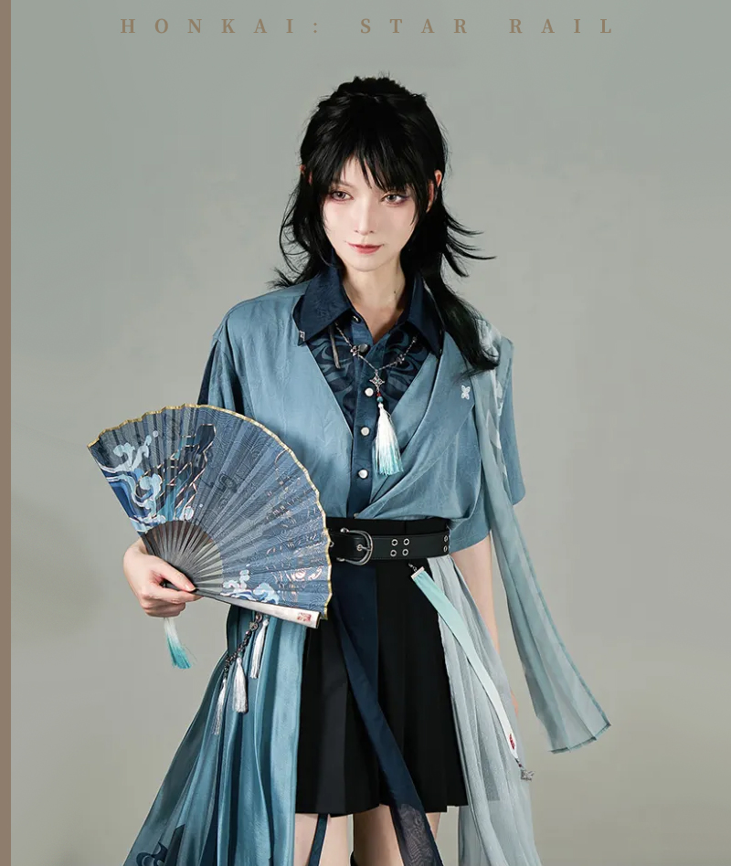 379-[Copy][Official Merch] Honkai Star Rail Feixiao Impression Folding fan