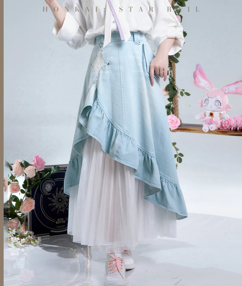 [Official Merch] Honkai: Star Rail Cyrene Impression Denim Skirt