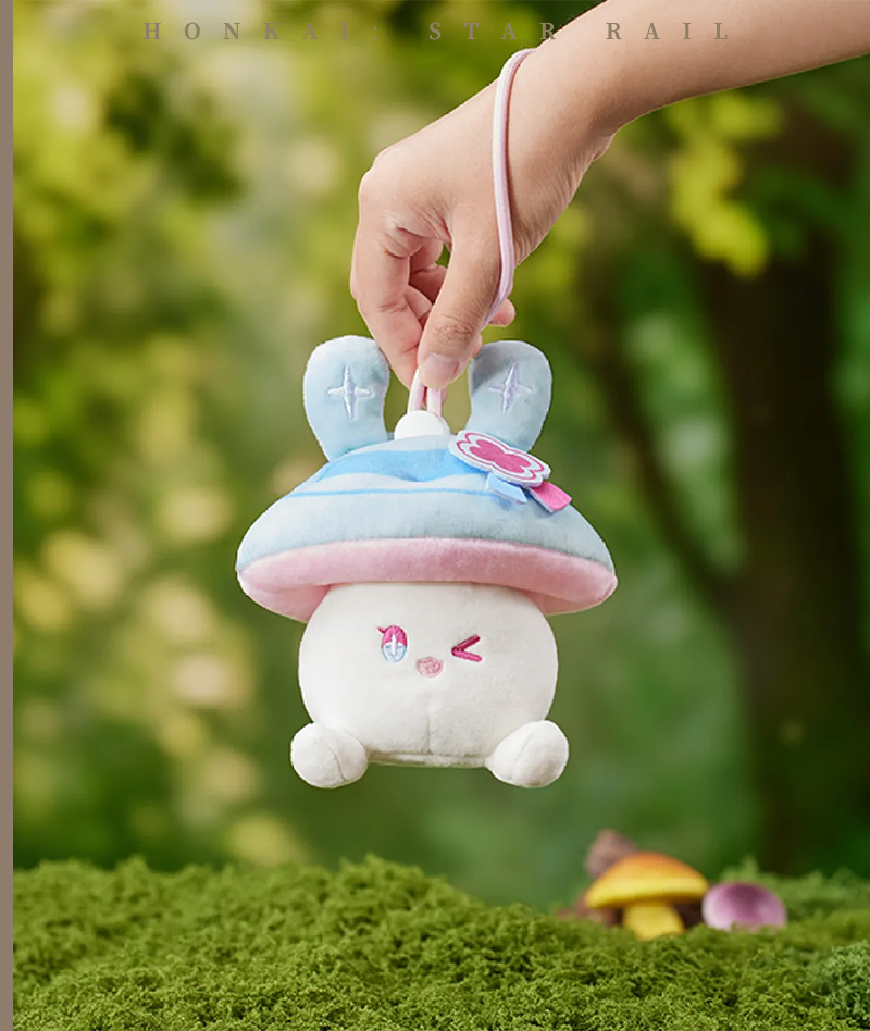 [Official Merch] Honkai: Star Rail Bunny Mushroom & Mushroom Bunny Series Plush Earphone Pouch