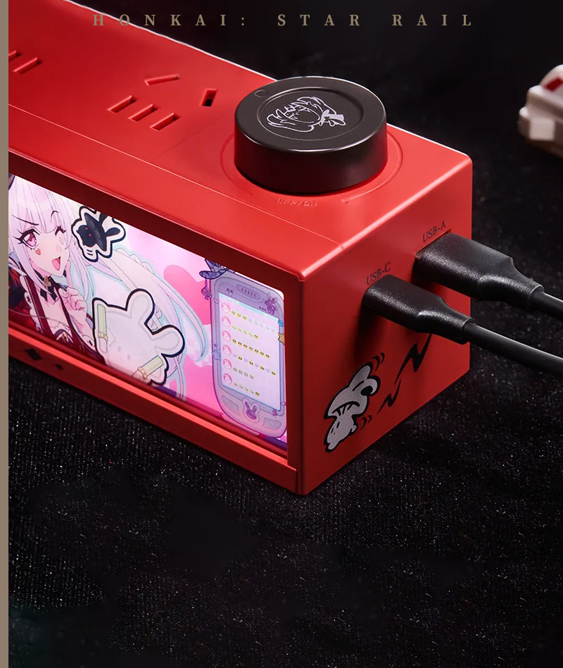 [Official Merch] Honkai: Star Rail Sparxie & Sparkle Series 36W GaN Lighted Power Strip
