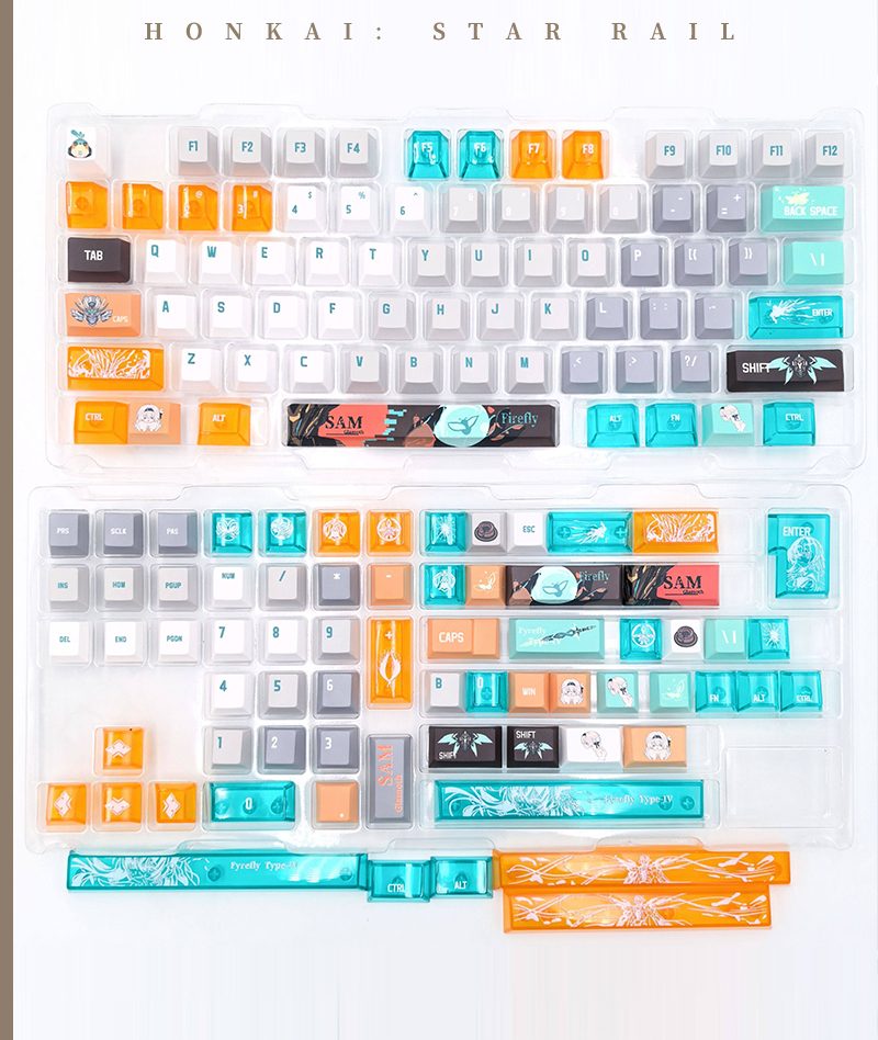 Honkai: Star Rail Firefly Keycap Set PBT Keyboard Caps