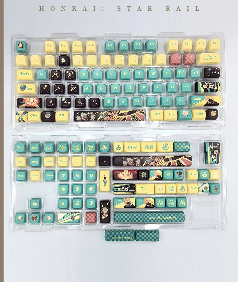 Honkai: Star Rail Aventurine Keycap Set for Mechanical Keyboards