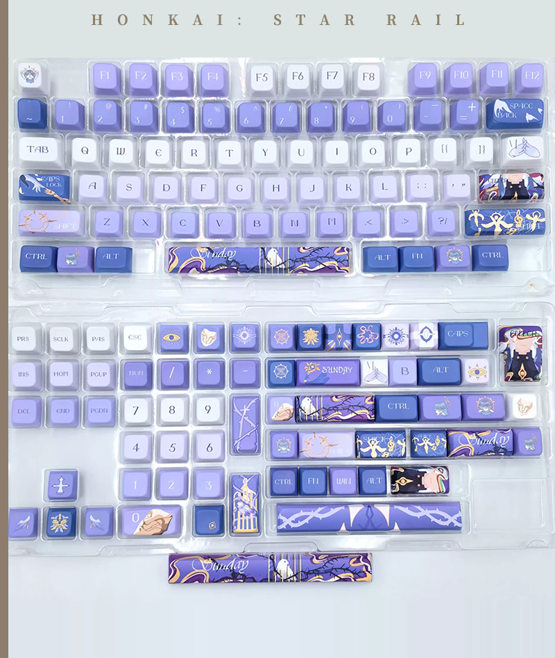 Honkai: Star Rail Sunday Keycap Set PBT Keyboard Caps