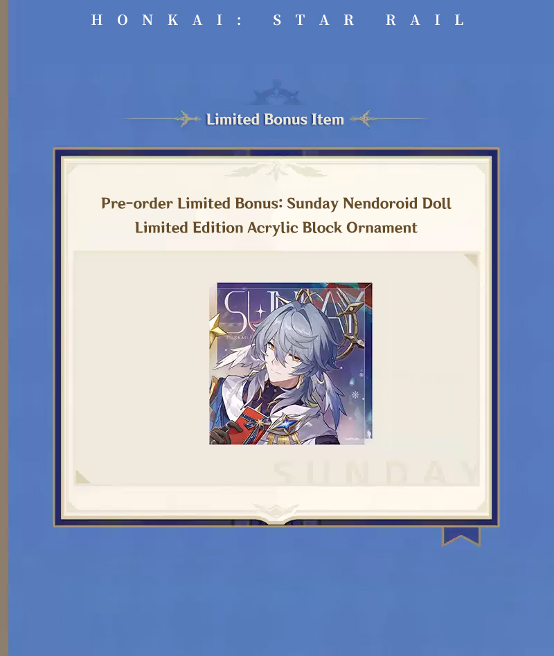 [Official Merch] Honkai: Star Rail Sunday Nendoroid Doll Action Figure