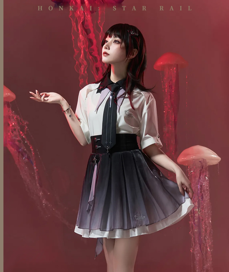 [Official Merch] HSR Evernight Impression Short-Sleeve Shirt