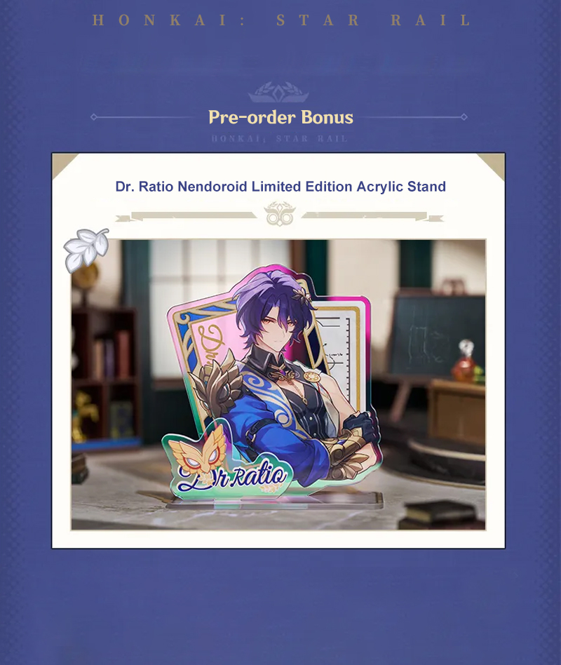 [Official Merch] Honkai: Star Rail Dr. Ratio Nendoroid Action Figure