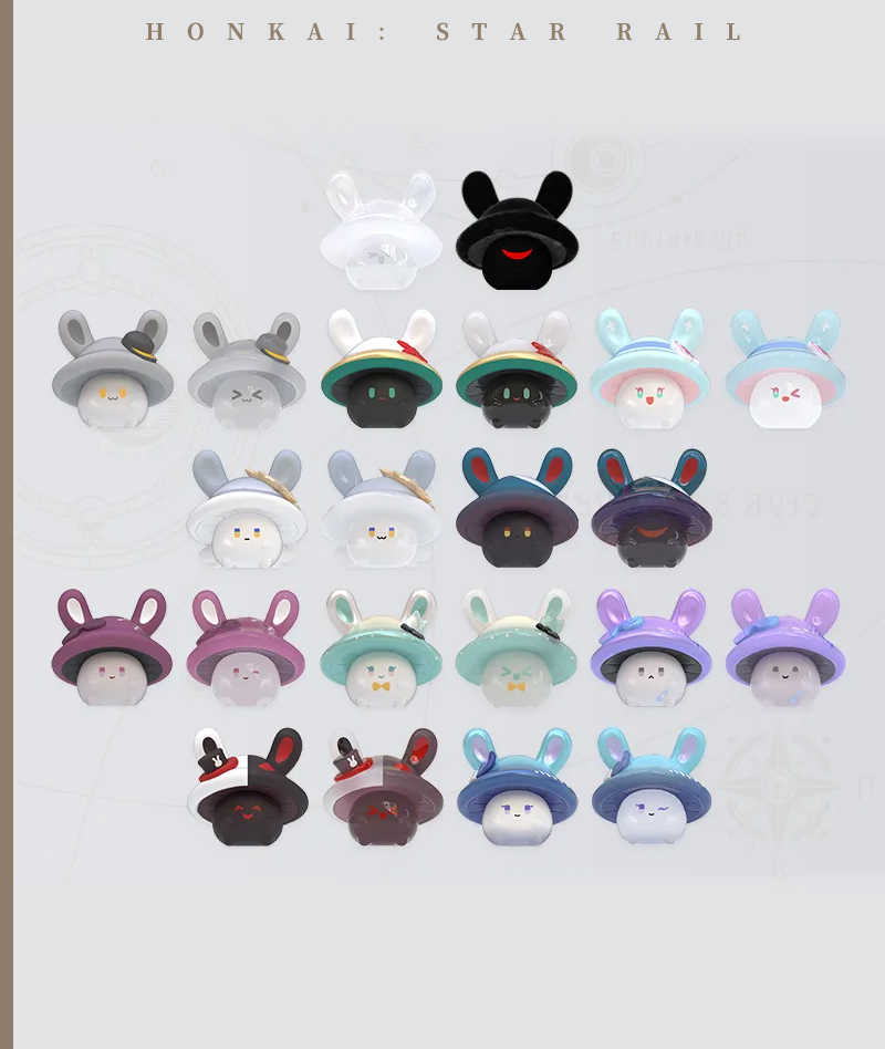 466-[Copy][Official Merch] Honkai: Star Rail Bunny Mushroom & Mushroom Bunny Series Plush Scrunchie