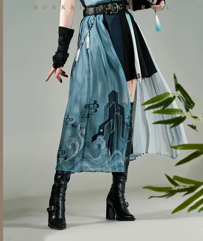 376-[Copy][Official Merch] Honkai Star Rail Feixiao Impression Folding fan