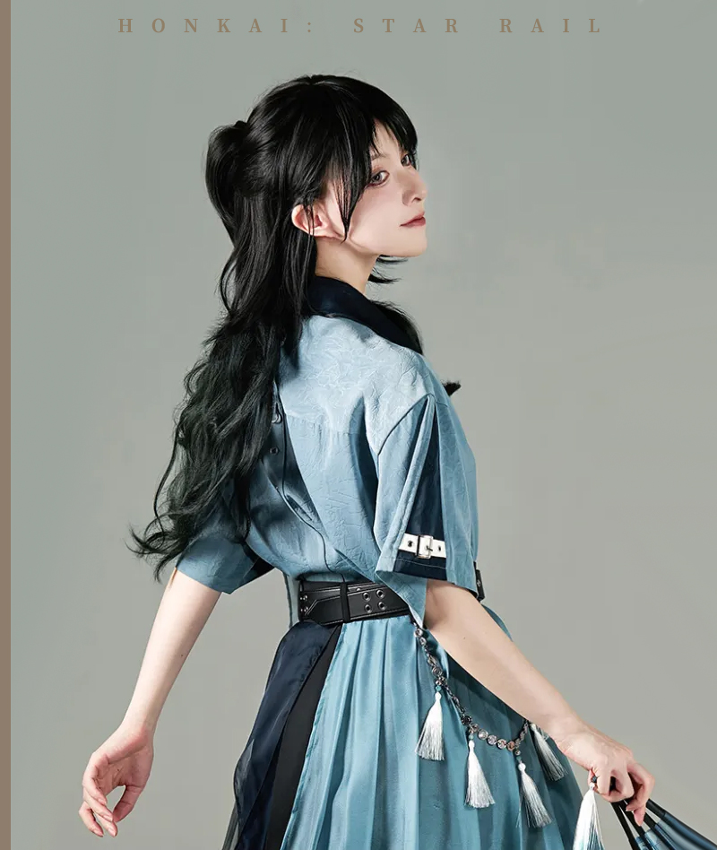 379-[Copy][Official Merch] Honkai Star Rail Feixiao Impression Folding fan