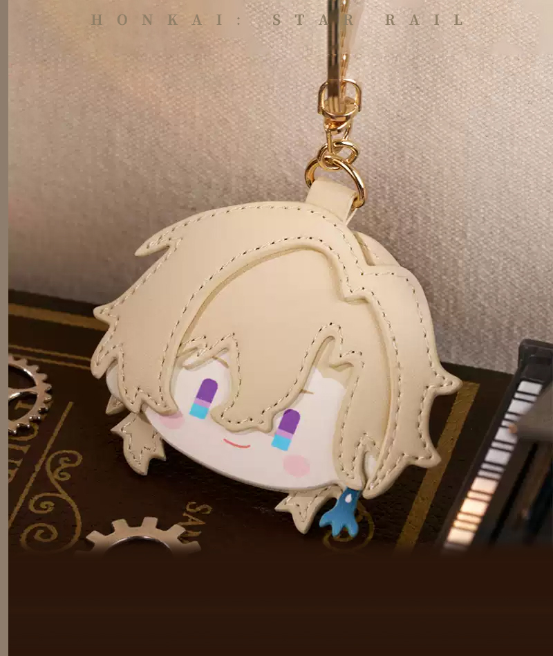 [Official Merch] HSR PU Leather Keychain Charm Big Head Series