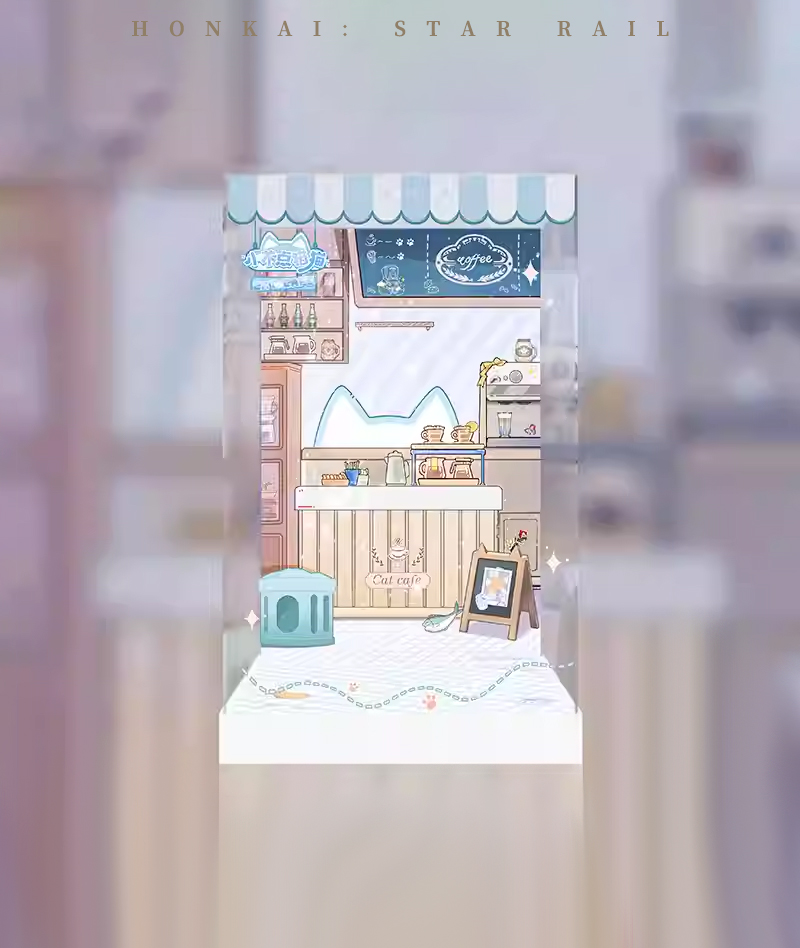 [Official Merch] HSR Chibi Cat Series Scale Figure Display Box