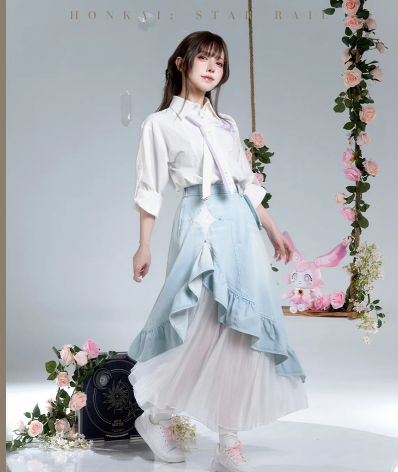 [Official Merch] Honkai: Star Rail Cyrene Impression Denim Skirt