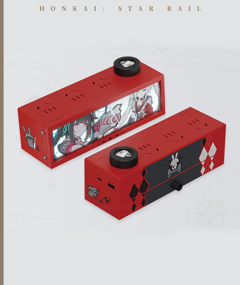 [Official Merch] Honkai: Star Rail Sparxie & Sparkle Series 36W GaN Lighted Power Strip