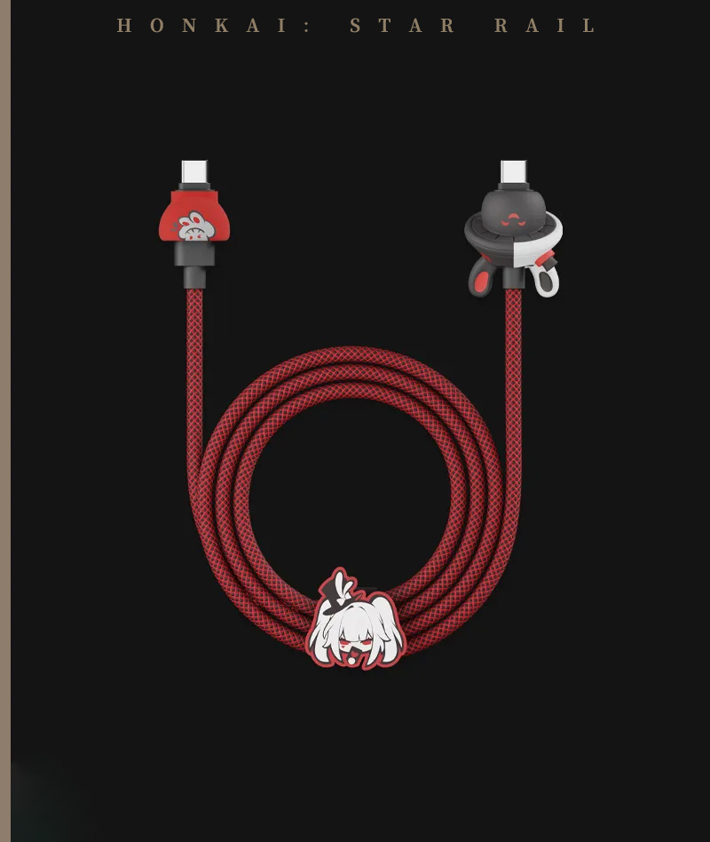[Official Merch] Honkai: Star Rail Sparxie & Sparkle Series 100W Braided Charging Cable