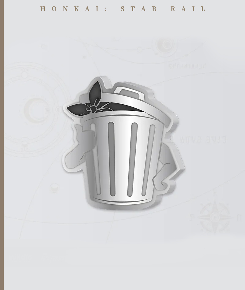 [Official Merch] HSR Lordly Trashcan Sticky Notes