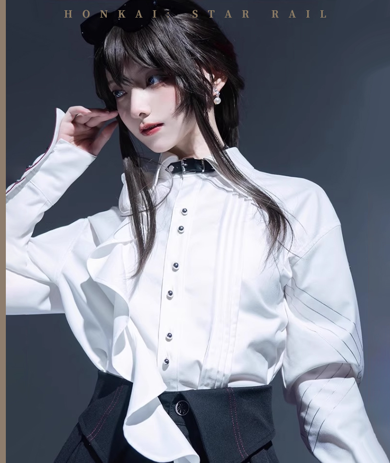 [Official Merch] HSR Kafka Impression Loose Fit Shirt