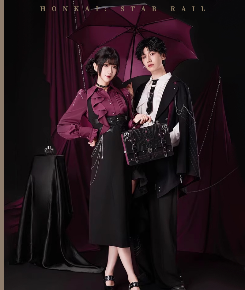 [Official Merch] HSR Kafka Impression Tie & Brooch