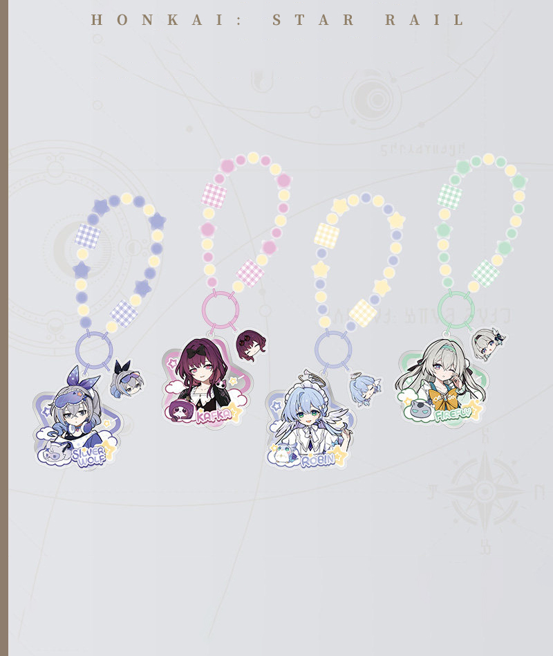 [Copy][Official Merch] Honkai: Star Rail Keychains - Girls Dormitory Series