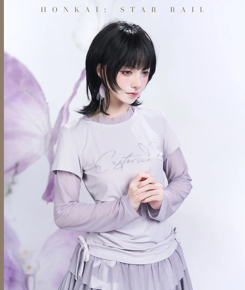 [Official Merch] Honkai: Star Rail Castorice Impression Clothing Layered T-shirt