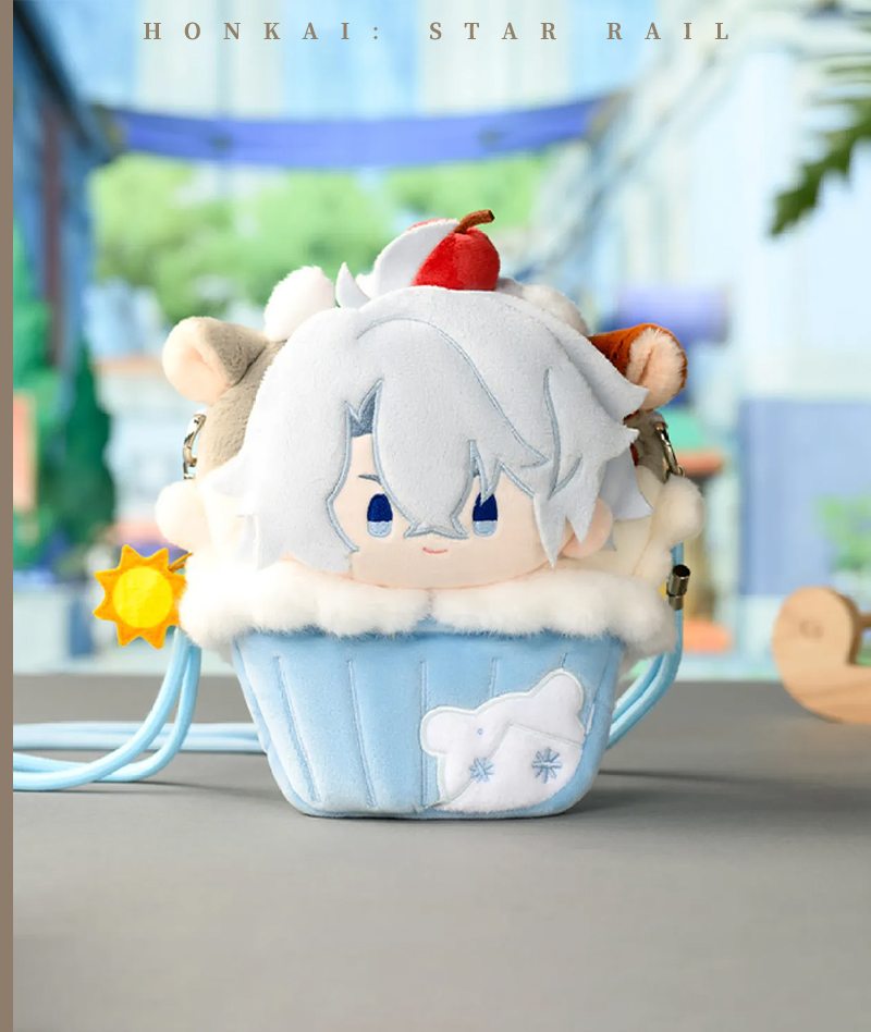 [Official Merch] Honkai: Star Rail Phainon Cupcake Plush Phone Pouch Big Head Series