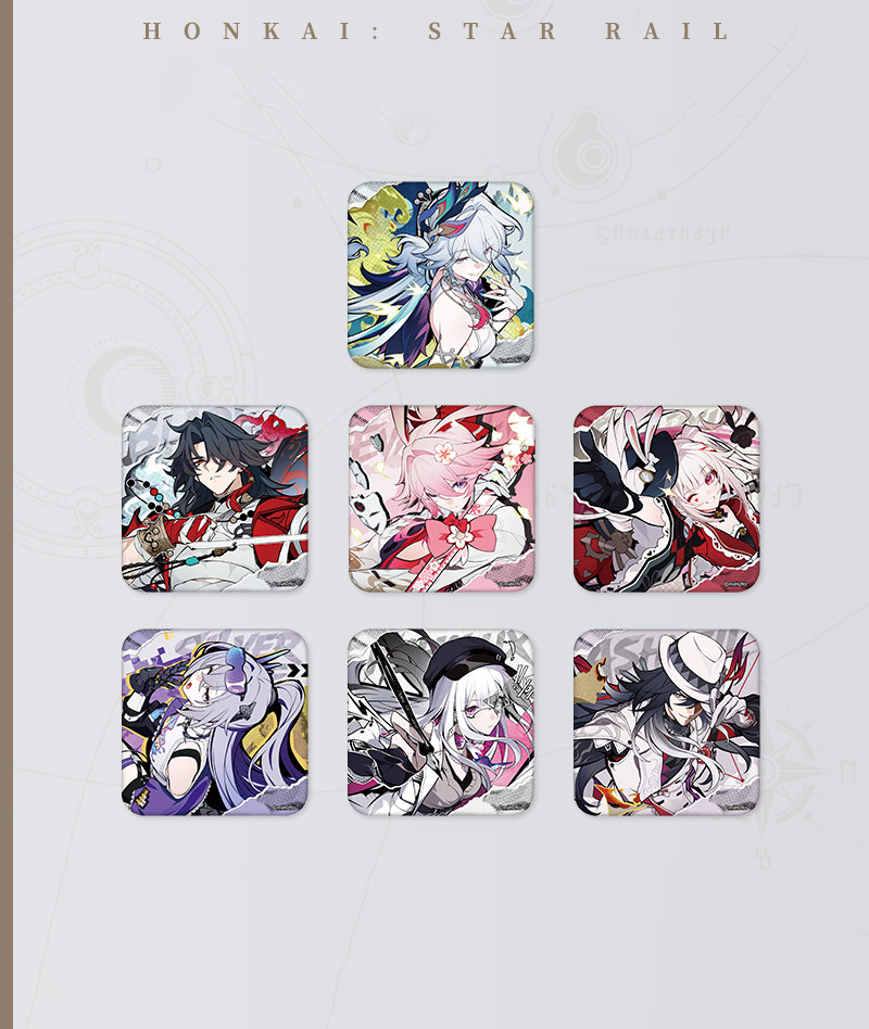 [Official Merch] Honkai: Star Rail Aha Universe Series Square Badge