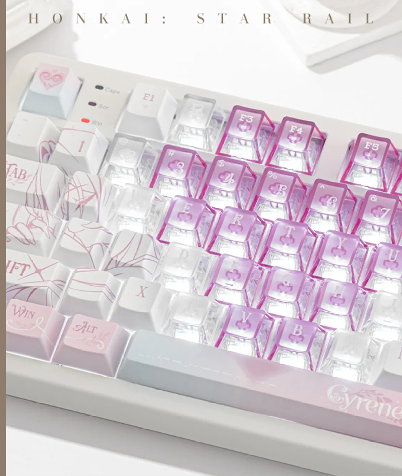 [Official Merch] HSR Cyrene RGB Mechanical Keyboard "Ripple of the Past"