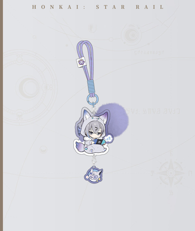 [Official Merch] Honkai: Star Rail Chibi Keychains - Girls Dormitory Series