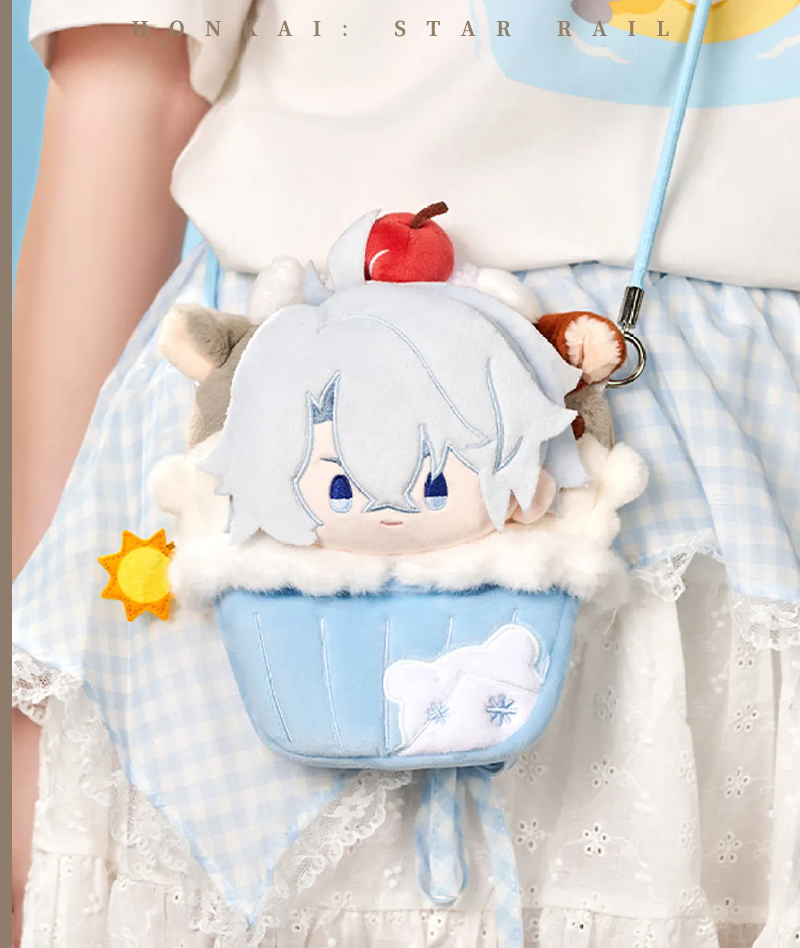 [Official Merch] Honkai: Star Rail Phainon Cupcake Plush Phone Pouch Big Head Series