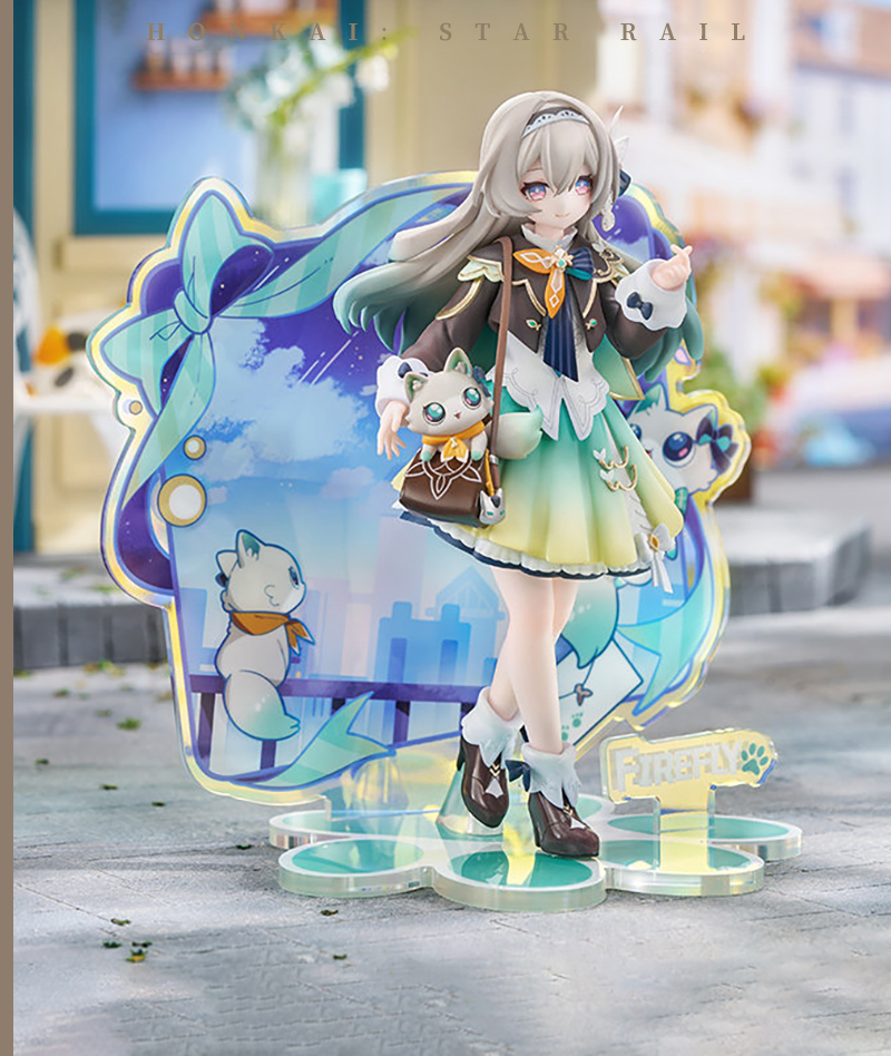 [Official Merch] Honkai: Star Rail Chibi Cat Series Firefly Scale Figure