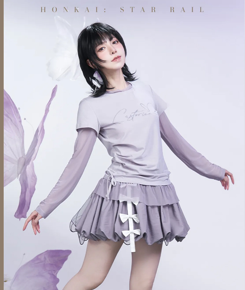 [Official Merch] Honkai: Star Rail Castorice Impression Clothing Layered T-shirt