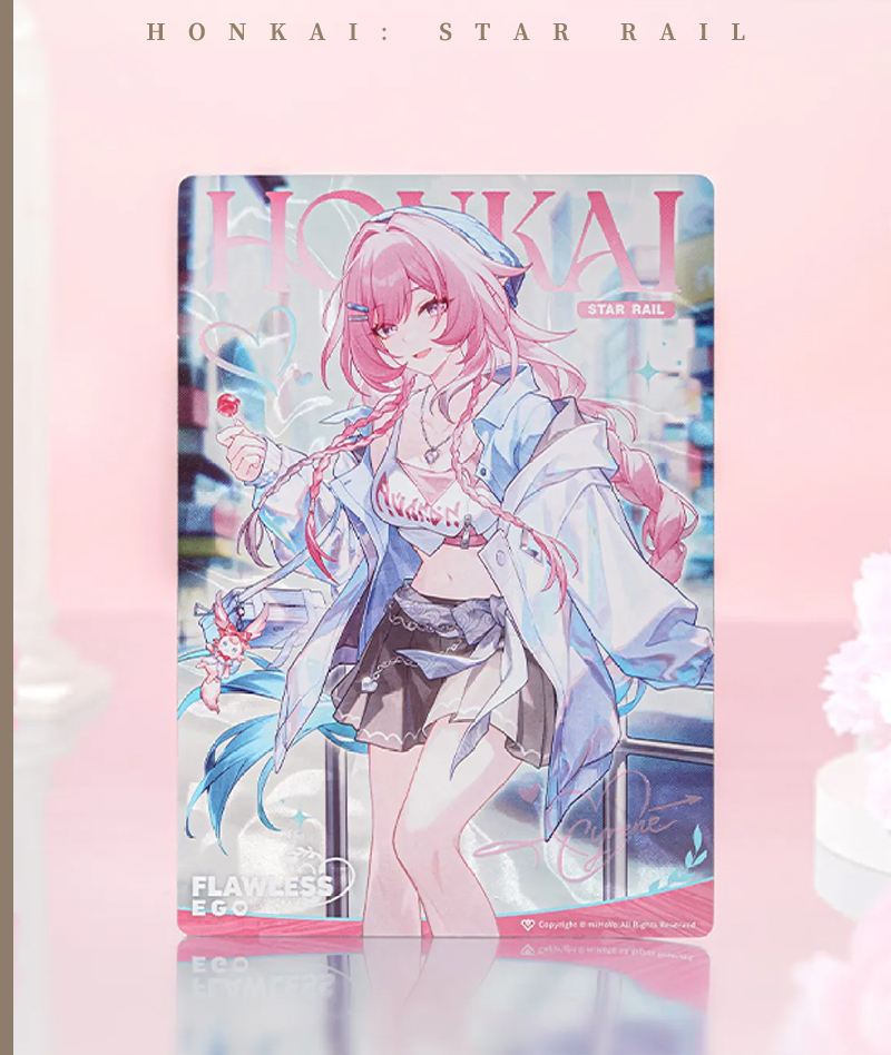[Official Merch] Honkai: Star Rail Cyrene Badge & Plush Charm - Holiday Ver.