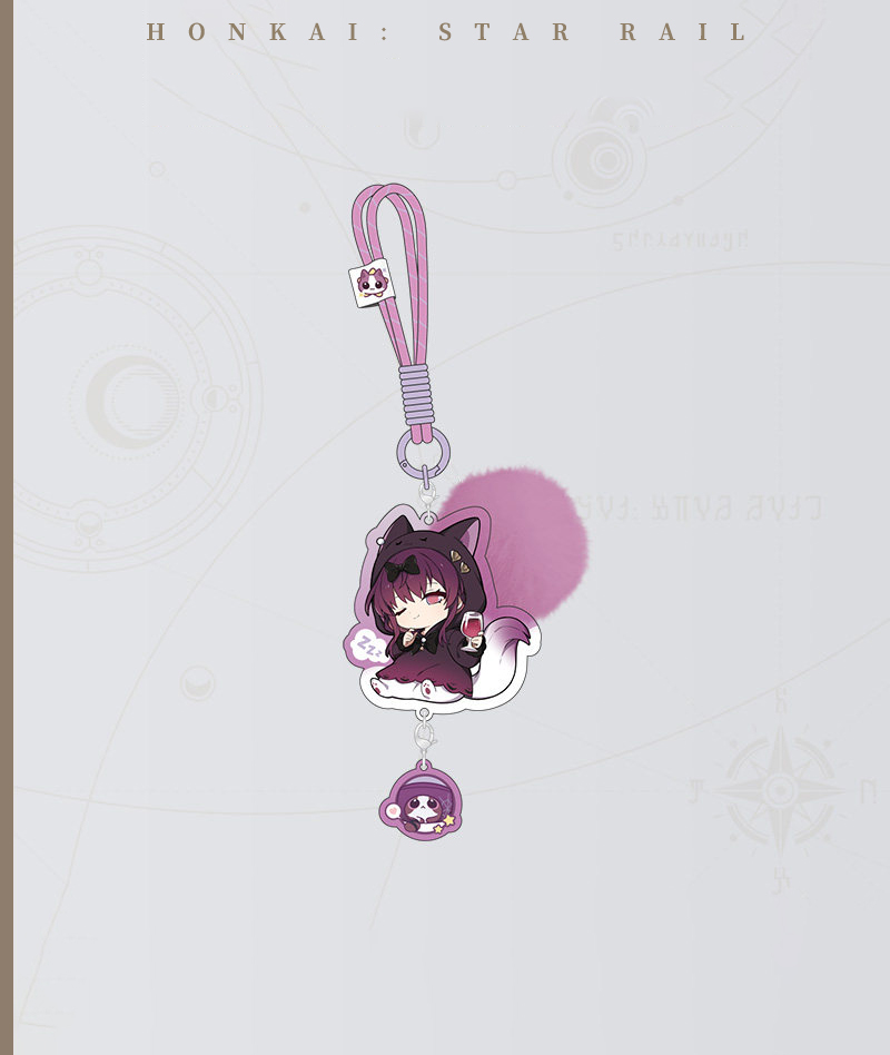 [Official Merch] Honkai: Star Rail Chibi Keychains - Girls Dormitory Series