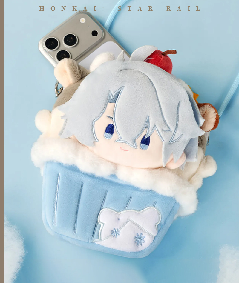 [Official Merch] Honkai: Star Rail Phainon Cupcake Plush Phone Pouch Big Head Series