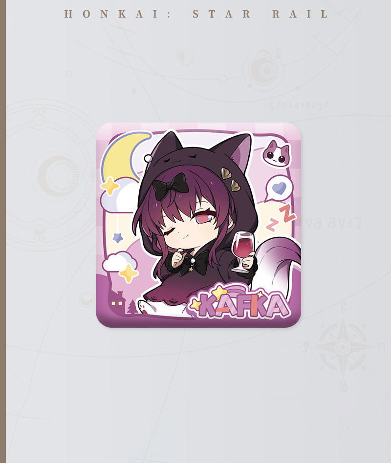 [Official Merch] Honkai: Star Rail Chibi Square Badge - Girls Dormitory Series