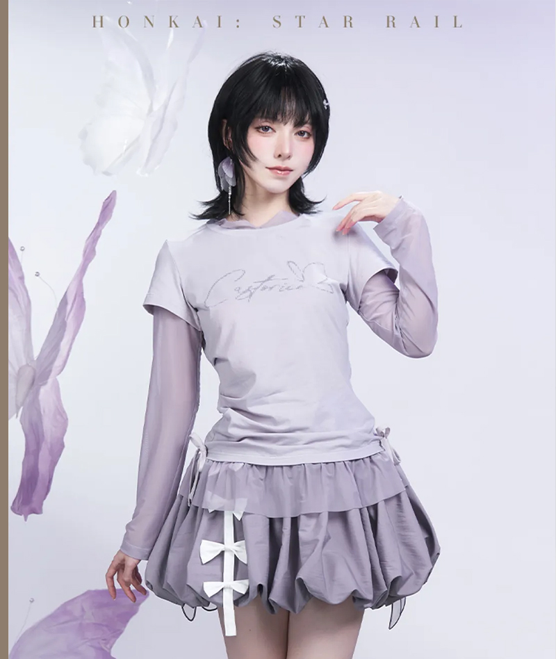 [Official Merch] Honkai: Star Rail Castorice Impression Clothing Layered T-shirt