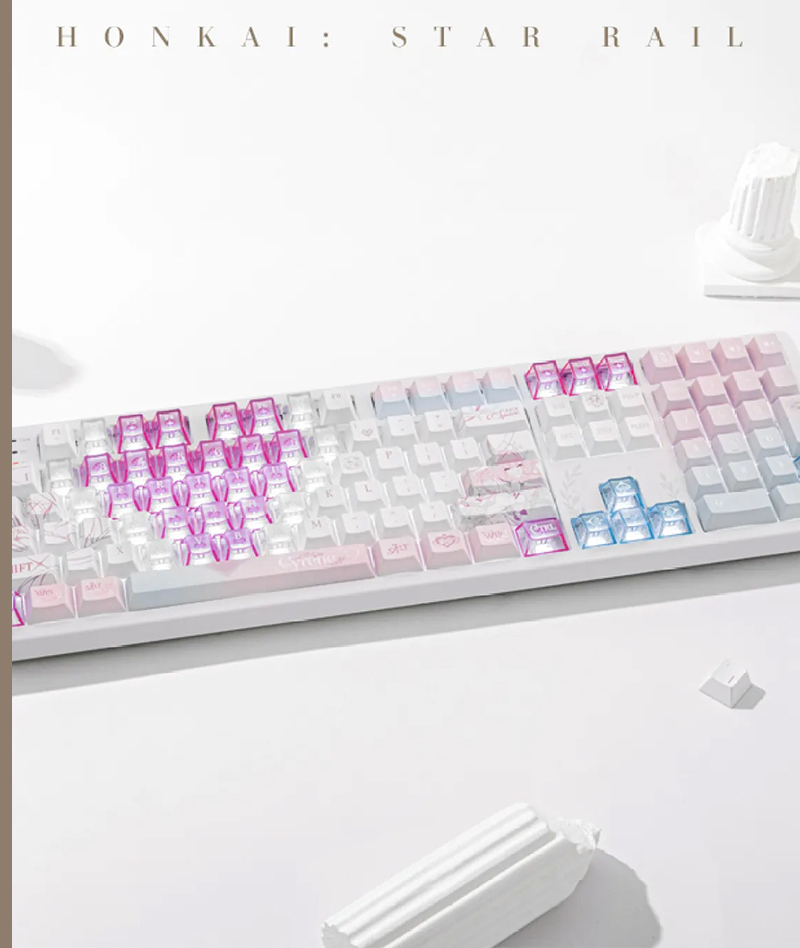 [Official Merch] HSR Cyrene RGB Mechanical Keyboard "Ripple of the Past"
