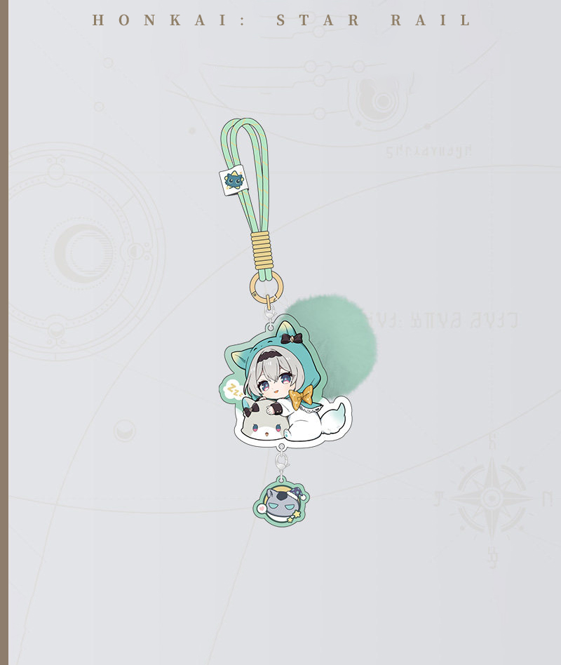 [Official Merch] Honkai: Star Rail Chibi Keychains - Girls Dormitory Series