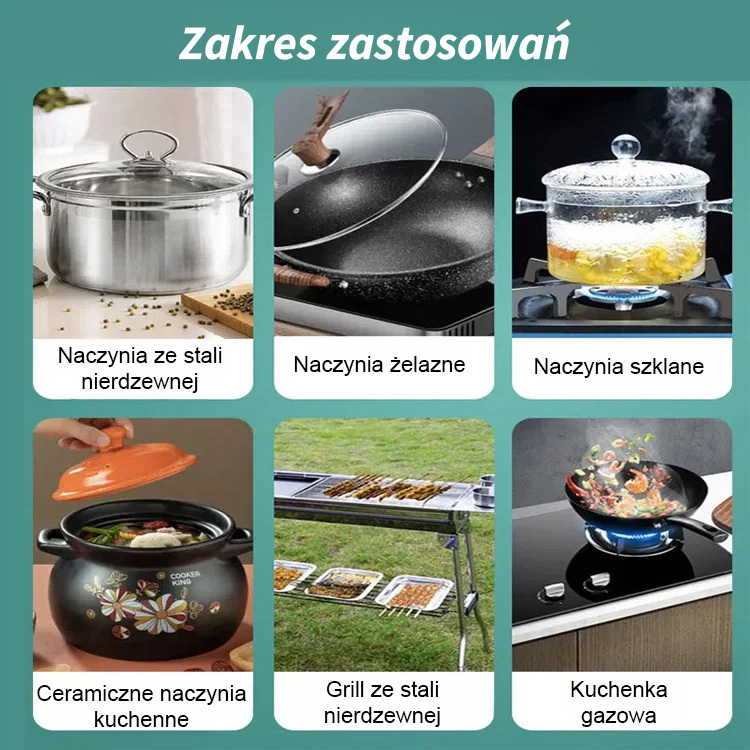 Usuń czarny żel z dna garnka