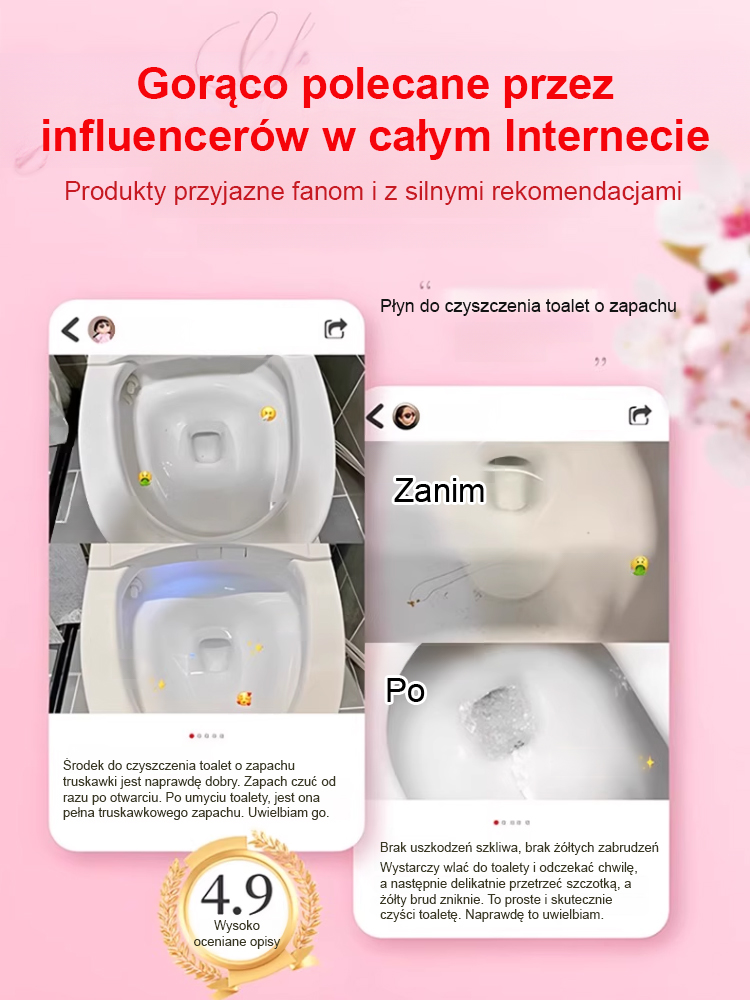 [99,9% przeciwbakteryjne] Wielofunkcyjna pianka 500ml: Usuwa zabrudzenia, neutralizuje zapachy